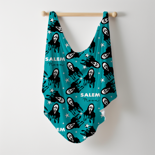 Don't Hang Up Halloween Personalized Name Swaddle