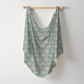 Solid Color Twisty Font Personalized Name Swaddle