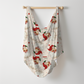 Old Saint Nick Christmas Personalized Name Swaddle Blanket