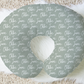 Solid Color Twisty Font Personalized Name Nursing Pillow Cover
