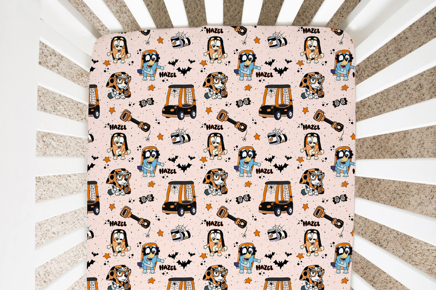 Nice Costume Rita Halloween Personalized Crib Sheet