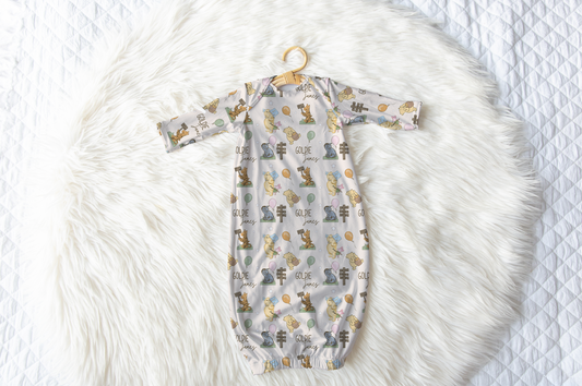 Hundred Acre Woods Personalized Name Infant Gown