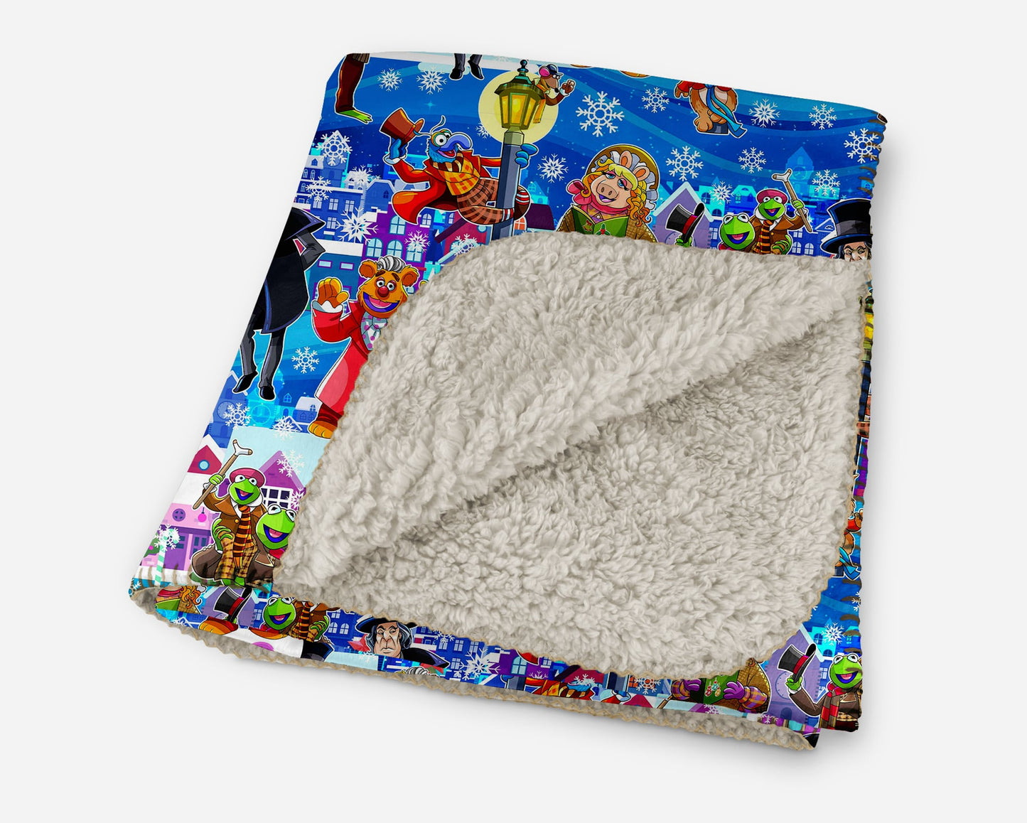 Muppets A Christmas Carol Sherpa Blanket