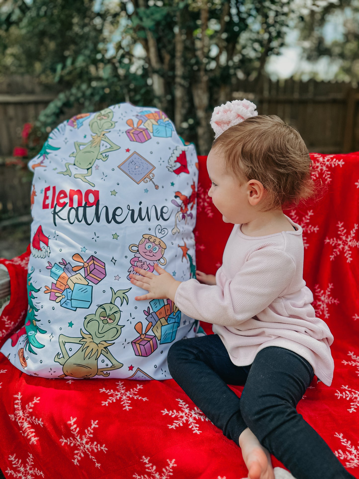 Mean But Merry Christmas Personalized Oversized Santa Sack