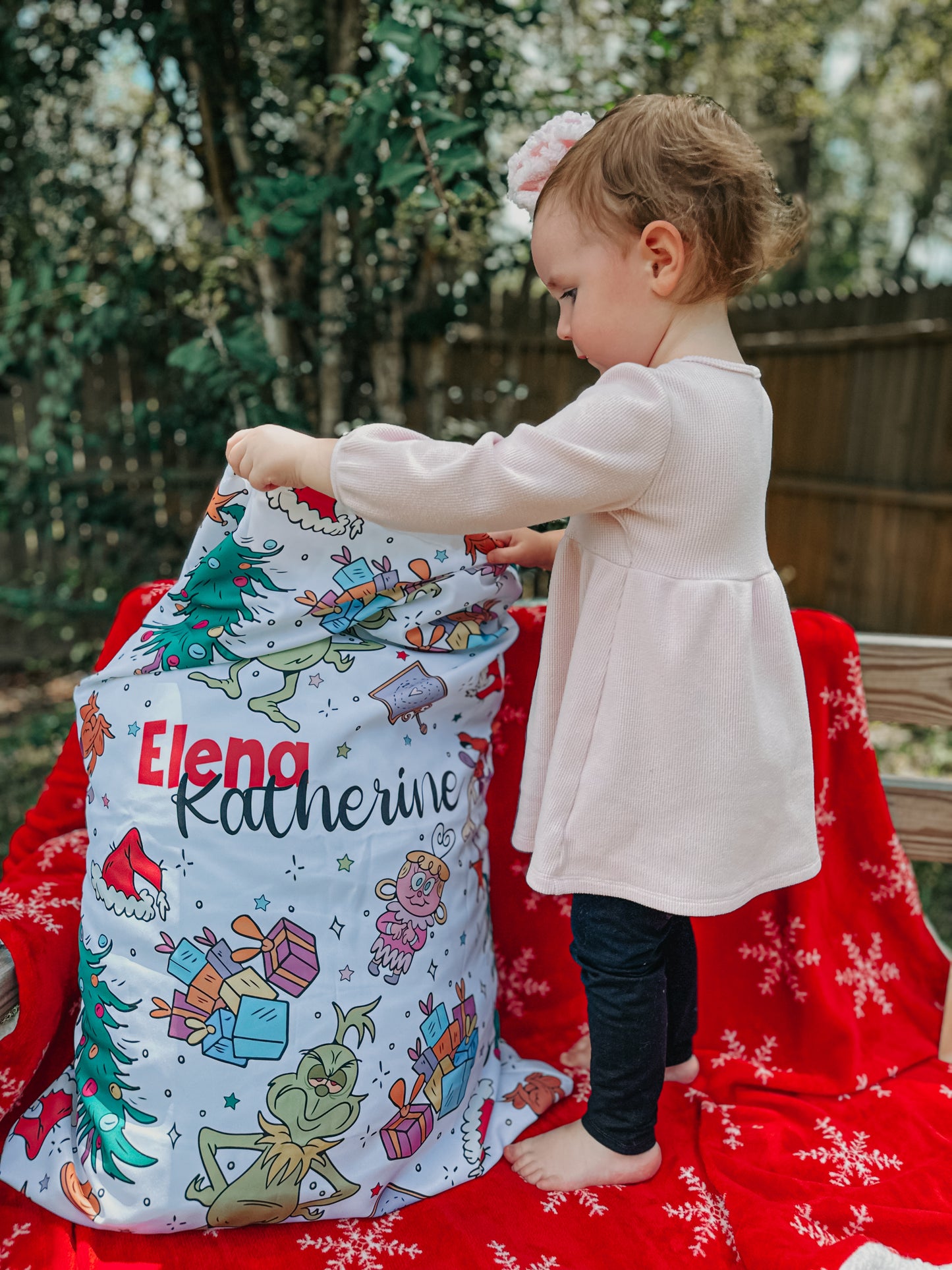 Mean But Merry Christmas Personalized Oversized Santa Sack