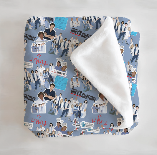 I'm Calling Post-It Minky Blanket - Little Britches Collaboration