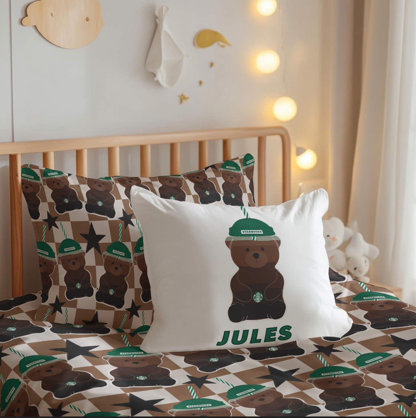 Bearista Personalized Twin Bedding Set – Sheets & Pillowcase Options