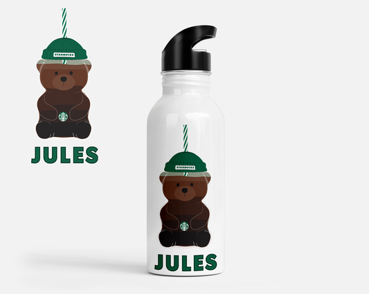 Bearista Personalized Kids Water Bottle