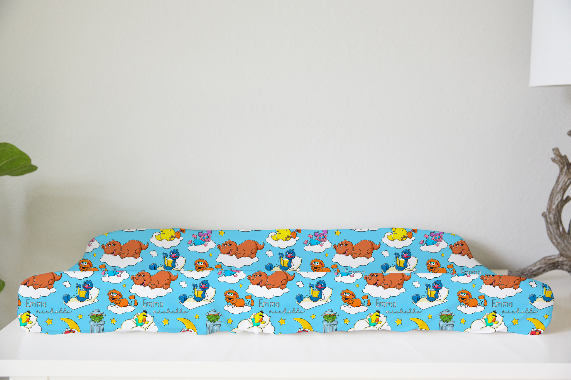 Snoozy Street Personalized Changing Pad Cover