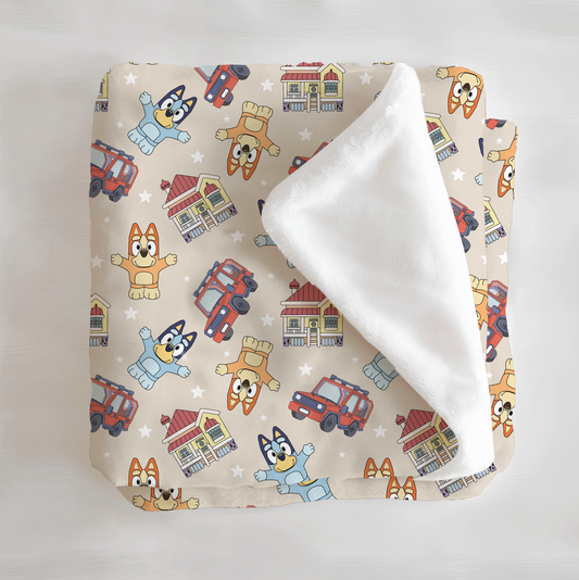 Tiny People Heelers Minky Blanket - Little Britches Collaboration