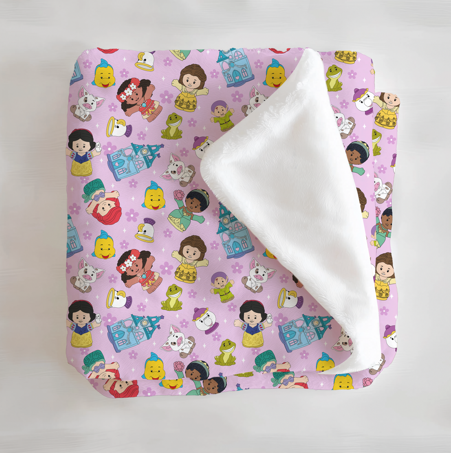 Tiny People Purple Princesses Minky Blanket - Little Britches Collaboration