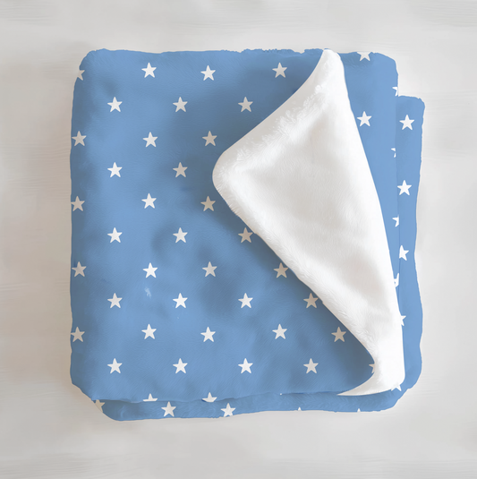 Happy Snowman Stars Only Minky Blanket - Little Britches Collaboration