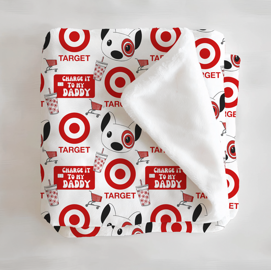 Daddy's Debit Minky Blanket - Little Britches Collaboration