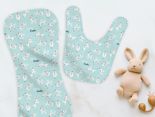 Seeing Spots Burp Cloth & Bib