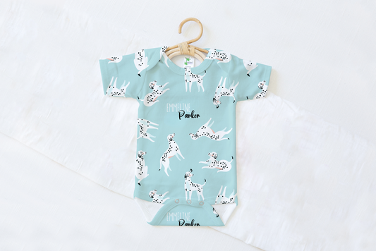 Seeing Spots Personalized Name Baby Bodysuit