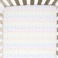 Rainbow Pastels Doodle Font Personalized Crib Sheet