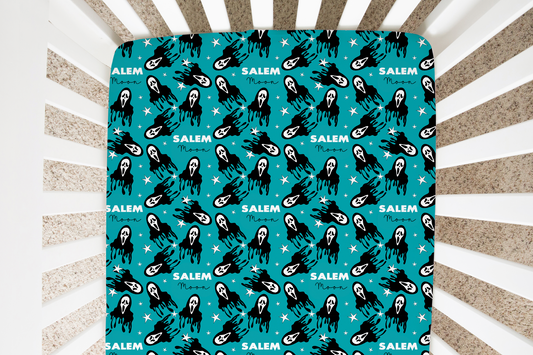 Don't Hang Up Halloween Personalized Crib Sheet