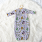 Scare Bears Halloween Personalized Name Infant Gown