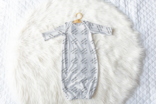Upload Your Own File | Personalized Name Infant Gown