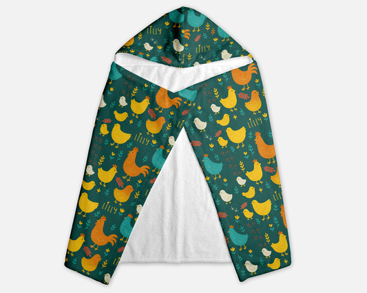 Cluck & Bloom Personalized Hooded Towel