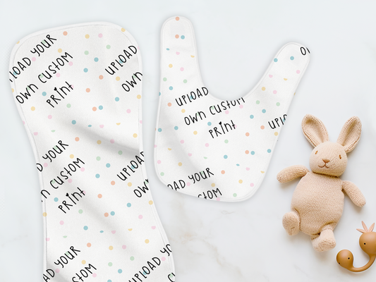 Upload Your Own File| Burp Cloth & Bib