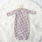 Winter Globes Christmas Personalized Name Infant Gown