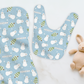 Snowman Wonderland Christmas Personalized Burp Cloth & Bib