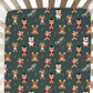 Teddy Bear Toyland Christmas Personalized Crib Sheet