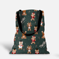 Teddy Bear Toyland Christmas Personalized Tote Bag