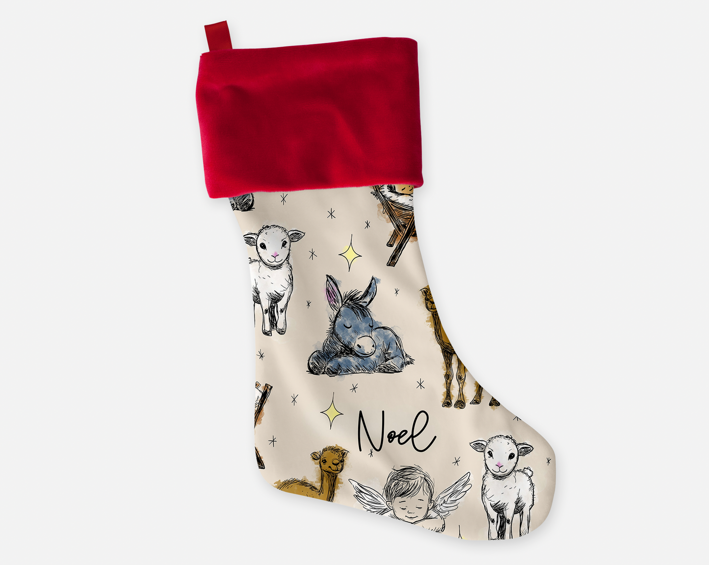 Holy Night Personalized Christmas Stocking