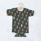 Teddy Bear Toyland Christmas Personalized Name Baby Bodysuit