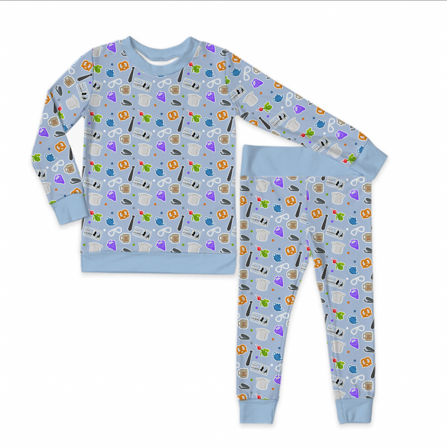 Paper Business Personalized Jersey Jams – Two-Piece Loungewear Set