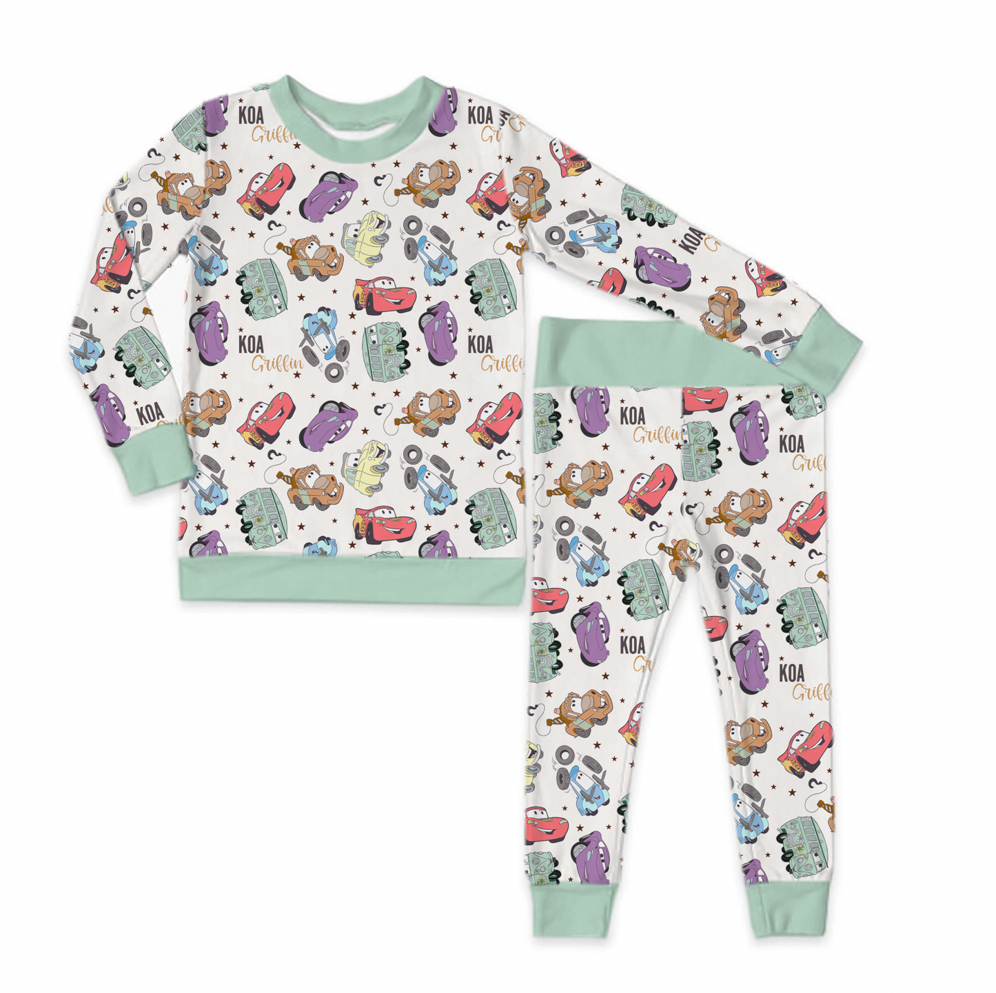 Radiator Springs Personalized Jersey Jams – Two-Piece Loungewear Set