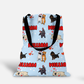 Puppy Love Blue Personalized Tote Bag