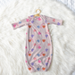 Lollypop Hearts Personalized Name Infant Gown