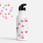 Lollypop Hearts Personalized Kids Water Bottle