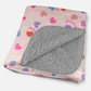 Lollypop Hearts Personalized Sherpa Blanket
