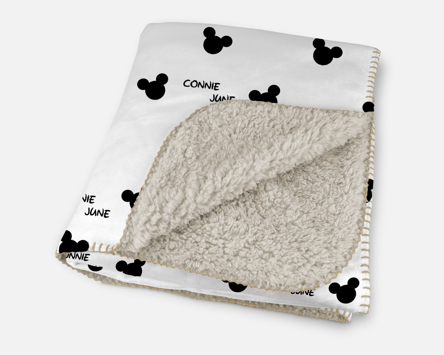 Mr. Mouse Personalized Sherpa Blanket