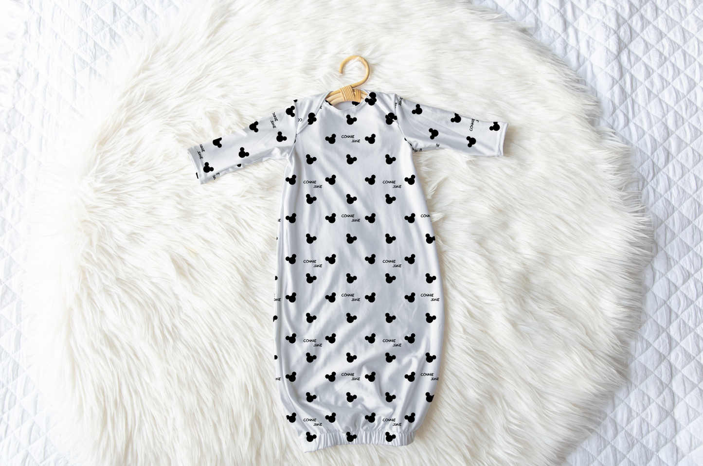 Mr. Mouse Personalized Name Infant Gown