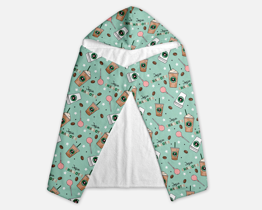 Cocoa & Cake Pops Personalized Hooded Towel