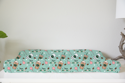 Cocoa & Cake Pops Personalized Changing Pad Cover