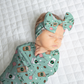 Cocoa & Cake Pops Personalized Name Swaddle Blanket