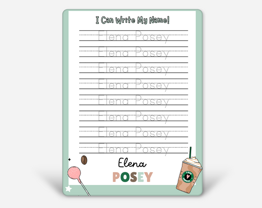 Kids Personalized Whiteboard | Cocoa & Cake Pops