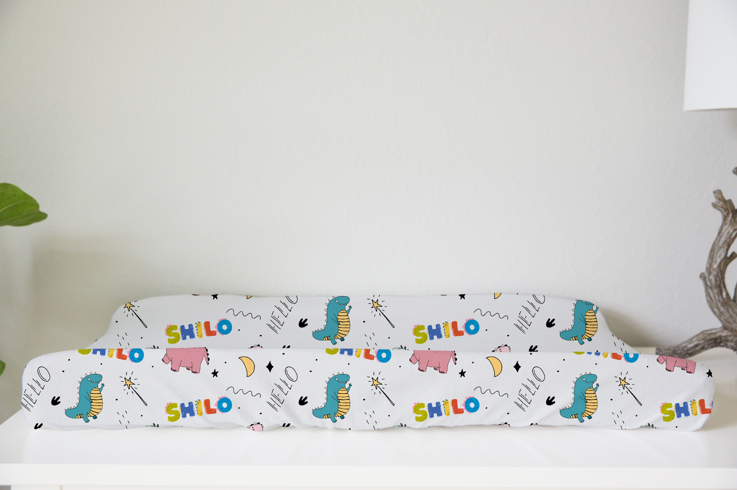 Dino Squad Personalized Changing Pad Cover