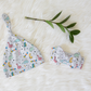 Dino Squad Personalized Name Knotted Newborn Hat & Bow Headband