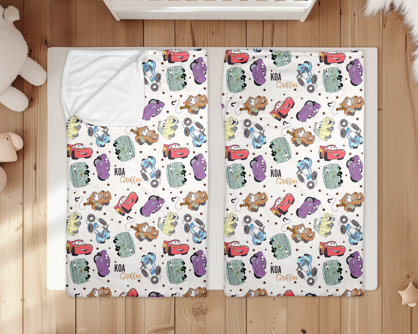 Mater & Friends Personalized Minky Plush Nap Sack