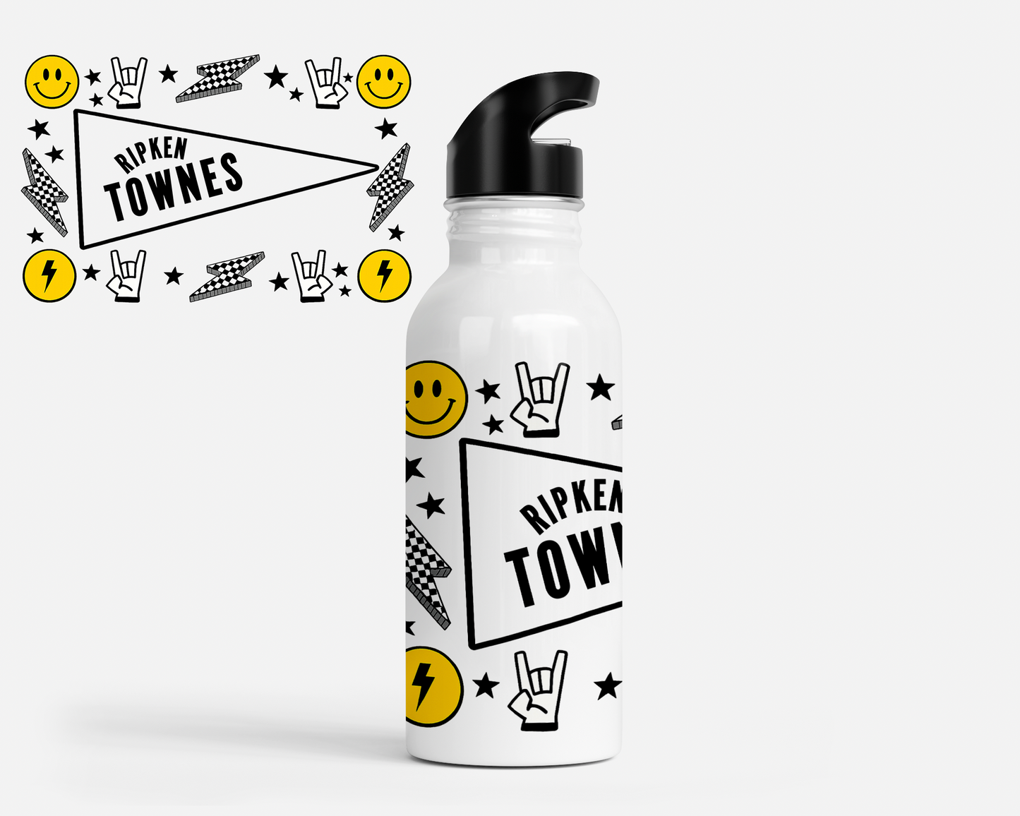 Long Live Boyhood Personalized Kids Water Bottle