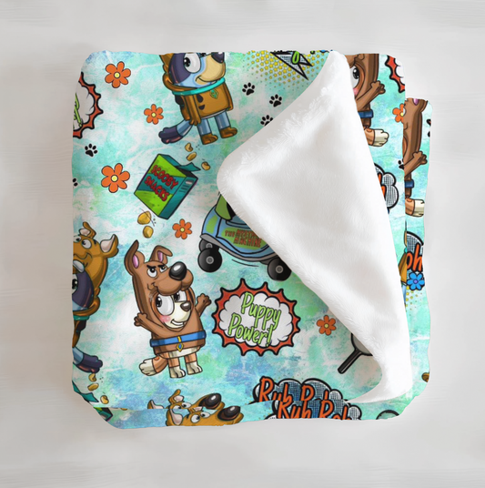 Ruh-Roh Ringo Minky Blanket - Little Britches Collaboration