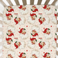 Old Saint Nick Christmas Personalized Crib Sheet