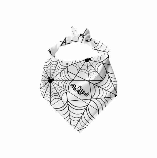 Spooky Webs Halloween Dog Pet Bandana